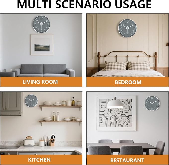 Modern Silent Wall Clock - Image 7