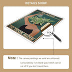 Vintage Be Kind To Your Mind Poster Mental Health Quote Canvas Wall Art Posters - Image 3