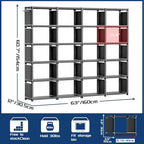 Mavivegue 20 Cube Book Shelf, Storage Organizer, Large DIY Bookcase, Metal Cube - Image 2