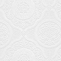 Manhattan Comfort Carter Series Vinyl Textured Paintable Floral Scroll Boarded by Norwall