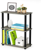 Furinno TURN-S-TUBE Storage Shelves, 3-Tier Book Shelf, Corner Shelf, Toolless by Furinno-FitsYourSpaceFitsYourBudget