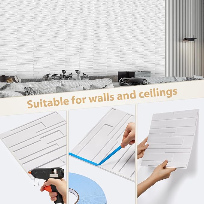 Heikki 30 Pack 3D Wall Panel for Interior Wall Décor, PVC Flower Textured Wall - Image 3