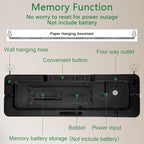 Digital Wall Clock with Remote Control, Large Display Plug in LED Digital Alarm - Image 8