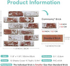 Commomy Faux Brick Peel and Stick Wall Panels - Image 4