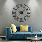 Antique Tower 30 inch Large Roman Numeral Wall Clock, Indoor Outdoor Patio - Image 6
