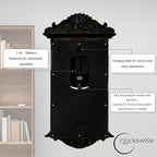Clockswise Vintage Grandfather-Style Wall Clock - Image 4