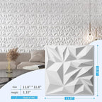 Art3d 33-Pack 3D Wall Panels for Interior Wall Decor, Modern Diamond Textured - Image 4