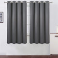 LEMOMO Frost Grey Blackout Curtains 66 x 63 Inch Length/Set of 2 Curtain by Lemomo