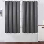 LEMOMO Frost Grey Blackout Curtains 66 x 63 Inch Length/Set of 2 Curtain by Lemomo