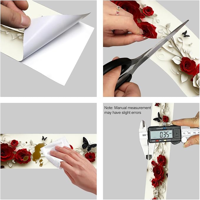 HOMETITUTE Wallpaper Border Peel and Stick Decorative Wall Trim Self Adhesive - Image 8