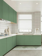 Wood Contact Paper Green Peel and Stick Wallpaper, Thickened No Tearing Vinyl - Image 6