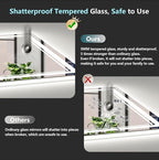 84x40 LED Bathroom Mirror with Lights, Backlit and Front Lit Anti-Fog Lighted - Image 6