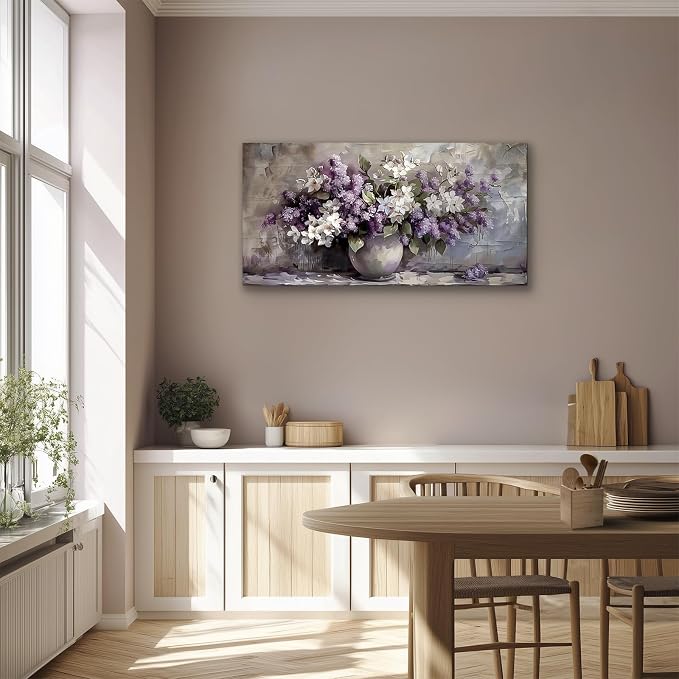 SERIMINO Still Life Large Wall Art, Vintage Vase Flowers Pictures Wall Decor - Image 2