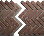 EverStone Herringbone Faux Brick Panel, 46 1/2"W x 25 1/4"H x 1"D, Old Chicago - Image 8