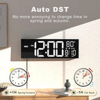 JALL 16" Large Digital Wall Mount Clock, Count Down Timer, Big LED, Temperature - Image 4