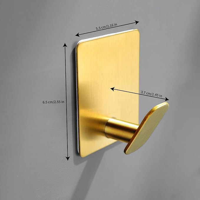 DELITON 8 Pack Gold Wall Hooks - Image 5
