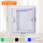 Suteck Plastic Access Panel for Drywall Ceiling 22 x 22 Inch Reinforced - Image 2