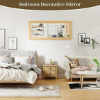 Syndra Modern Full Length Mirror Wood Frame, 56x20'' Large Floor Mirror - Image 8