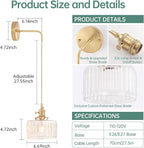 Shenmoyl Vintage Wall Sconce Wall Lamp - Image 3