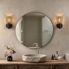 EJIAXIN Boho Rattan Wall Sconces Set of 2 - Image 4