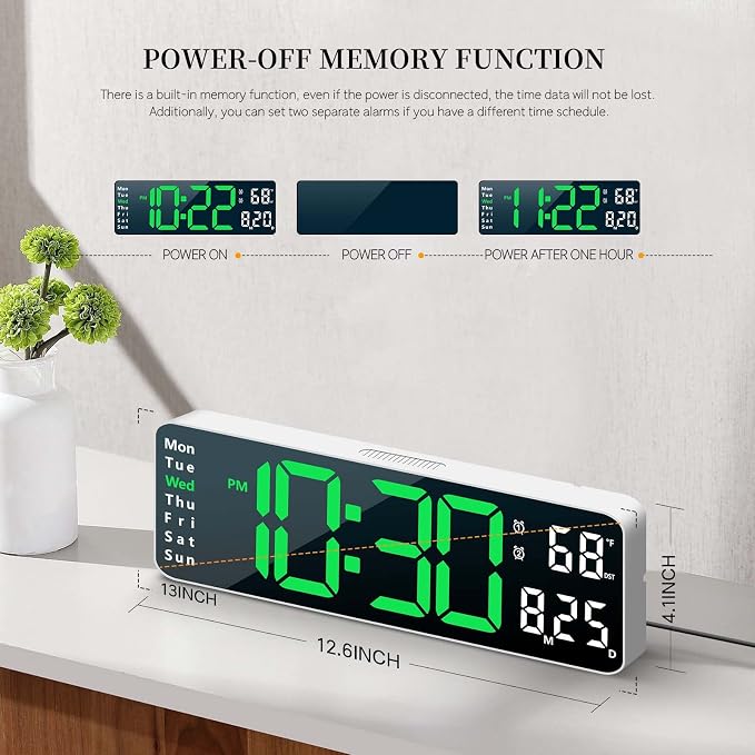 Digital Clock, Digital Wall Clock - Image 8