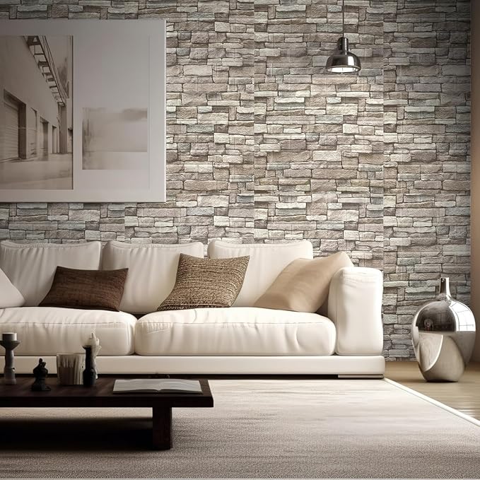Yutianli 20PSC 3D Wall Panels Peel and Stick Faux Brick Wall Panels - Image 4