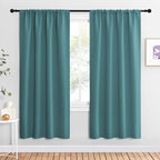 NICETOWN Blackout Curtains for Living Curtains, Sea Teal, 2 Panels, 42 by 72 by NICETOWN