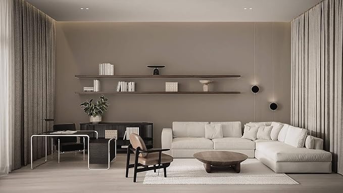 Dimoon 78.7''x17.7'' Etoupe Peel and Stick Wallpaper Contact Paper Modern Self - Image 7