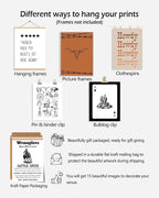 KBKBART Retro Western Wall Art Set – 15 Vintage Cowboy & Desert Prints - Image 7