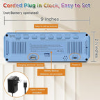 Peakeep Loud Digital Alarm Clock Large Display - Image 8