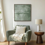 Framed Sage Green Abstract Wall Art, Modern Canvas Prints Artwork - Image 8