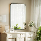 BEAUTYPEAK 20" x 28" Rectangular Aluminum Alloy Frame Wall Mounted Bathroom by BEAUTYPEAK