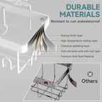 Veken Adhesive Shower Caddy 5-Pack, Heavy Weight Bearing, Large Wall Mounted - Image 5