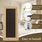 Syndra Modern Full Length Mirror Wood Frame, 56x20'' Large Floor Mirror - Image 9