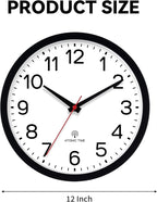 AKCISOT Atomic Black Wall Clock Analog Clocks - Image 9