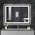 Koonmi 36"x30" LED Mirror for Bathroom, 90CRI Anti-Fog Vanity Mirror by KOONMI