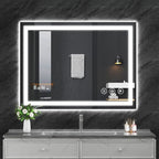 Koonmi 36"x30" LED Mirror for Bathroom, 90CRI Anti-Fog Vanity Mirror by KOONMI