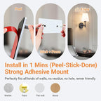 Peel and Stick Wall Sconces, Stick On Wall Sconce Set of 2, Battery Operated - Image 3