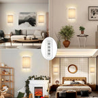FINCMY Wall Sconce Light Plug in, Dimmable Sconces Wall Decor Set of 2 - Image 8