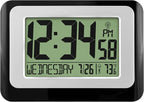 La Crosse Technology W88631 Digital Atomic Black Wall Clock by LaCrosseTechnology