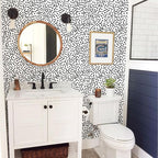 Jeweluck Peel and Stick Wallpaper Polka Dot Wallpaper Stick and Peel 17.7” x - Image 6