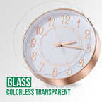 Wall Clock Modern Non-Ticking Battery Operated Silent Wall Clocks Simple Style - Image 5