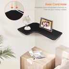 Homode Corner Shelves Wall Mounted, 3 Tier Wooden Hanging Display Shelf - Image 3
