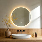 20 Inch Round LED Bathroom Mirror by Unknown