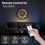 24'' Silent Wall Clock with Adjustable Night Light, Glow in The Dark Decorative - Image 2