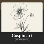 Framed Black and White Botanical Wall Art, Farmhouse Rustic Flower Artwork - Image 7