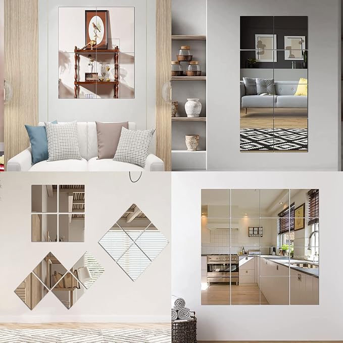 10Pcs Acrylic Mirror Tiles for Wall Decor, Living Room, Tables Centerpieces - Image 7