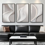 Large Framed Modern Abstract Wall Art - Image 5