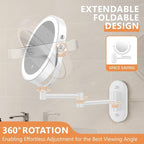 Auxmir 1X/30X Wall Mounted Makeup Mirror - Image 7