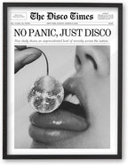 iHery Premium Small Natural Black OAK Wood 8x10in No Panic Just Disco Trendy by iHery